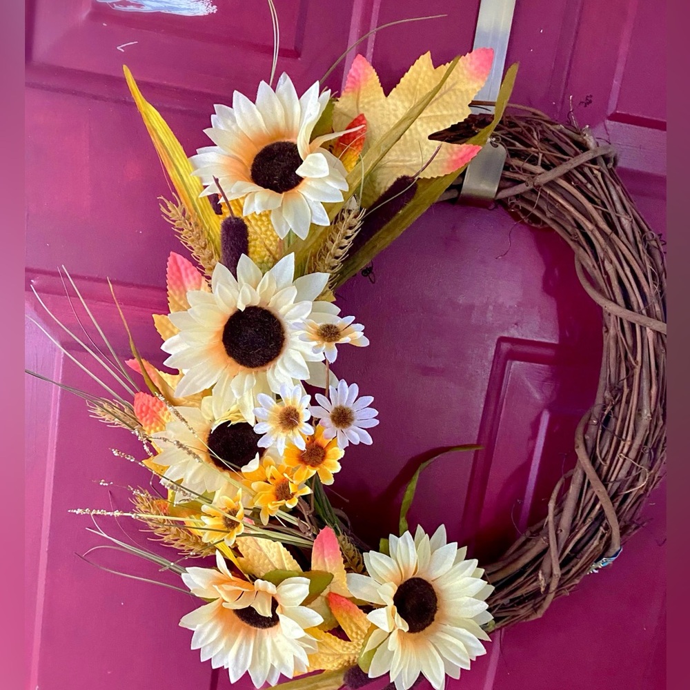 One Of A Kind Fall Floral Door/Wall Decor